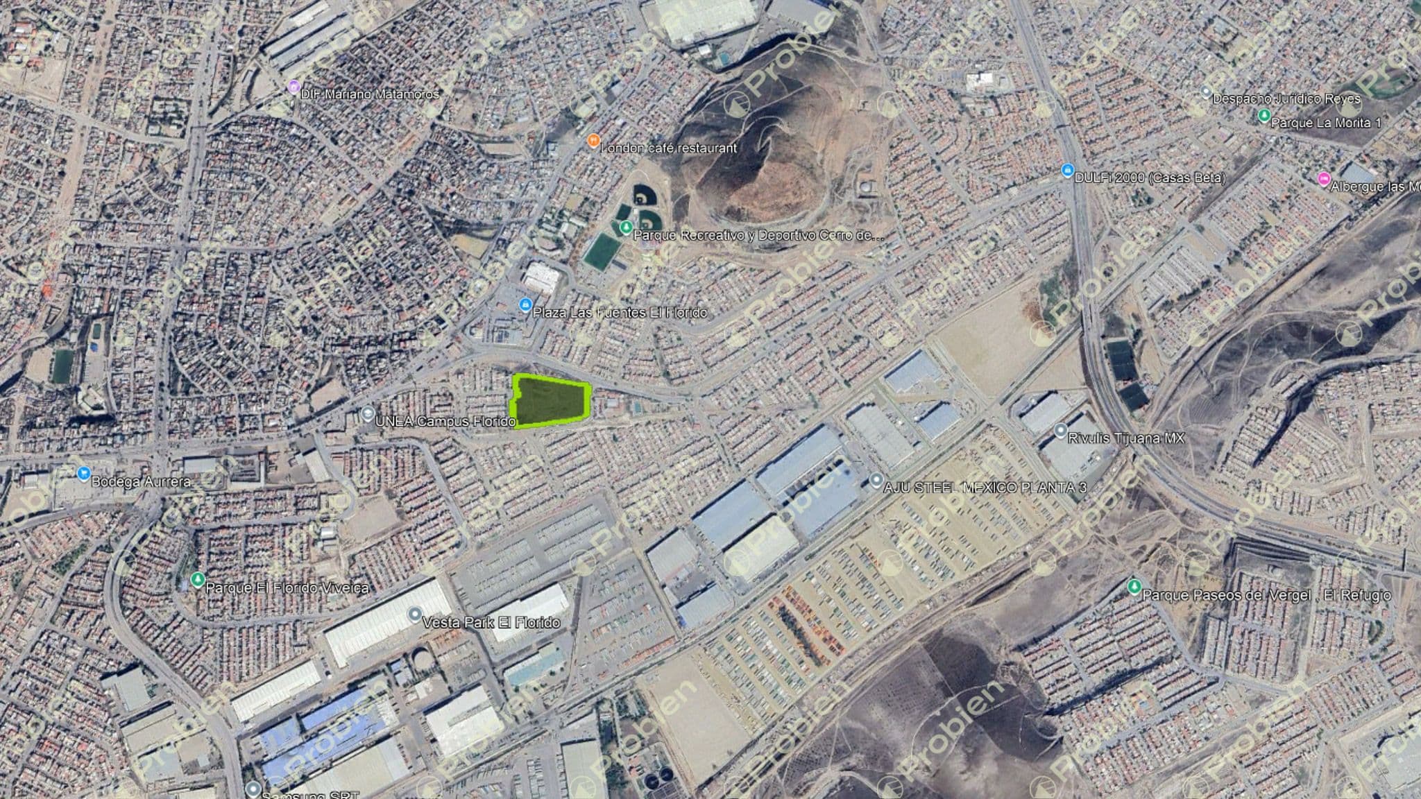 Terreno en Venta / Aportación en El Florido - 2.5 Hectáreas para Uso Industrial o Desarrollo Residencial